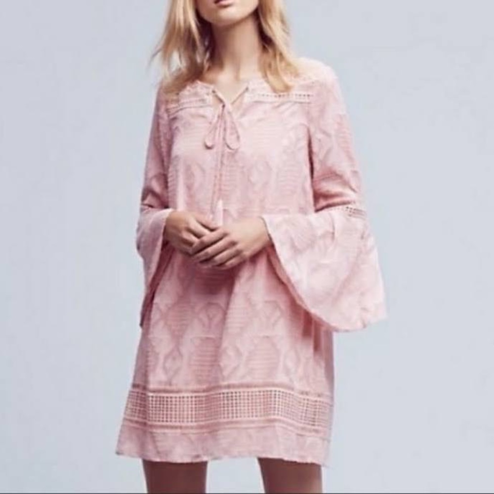 𝅺Anthropologie Floreat pink Esme dress, Size 6